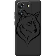 Чорний чохол BoxFace Blackview Oscal Flat 1C Wolf