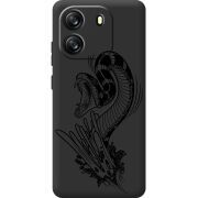 Чорний чохол BoxFace Blackview Oscal Flat 1C Snake