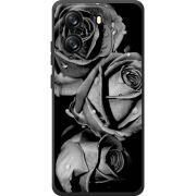Чохол BoxFace Blackview Wave 6C Black and White Roses