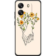Чохол BoxFace Blackview Wave 6C Flower Hands