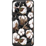 Прозорий чохол BoxFace Blackview Wave 6C Cotton flowers