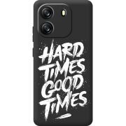 Чорний чохол BoxFace Blackview Wave 6C Hard Times Good Times