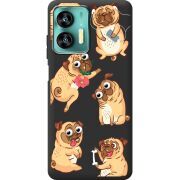 Прозрачный чехол BoxFace Oukitel C35 с 3D-глазками Pug