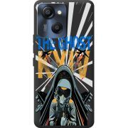 Чорний чохол BoxFace Blackview Oscal Modern 8 Привид Києва в дії