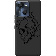 Чорний чохол BoxFace Blackview Oscal Modern 8 Skull and Roses