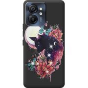 Чохол зі стразами Blackview Color 8 Cat in Flowers