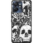 Чорний чохол BoxFace Blackview Color 8 Skull and Roses