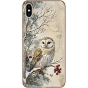Чехол Uprint Apple iPhone XS Max Christmas Owl