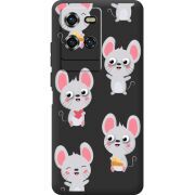 Прозорий чохол BoxFace Oukitel WP50 с 3D-глазками Mouse