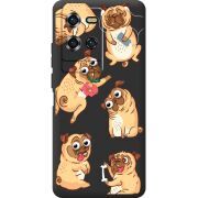 Прозорий чохол BoxFace Oukitel WP50 с 3D-глазками Pug