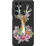 Чохол зі стразами Oukitel C1 Deer with flowers