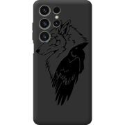 Чорний чохол BoxFace Oukitel C1 Wolf and Raven