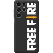 Чорний чохол BoxFace Oukitel C1 Pro Free Fire White Logo