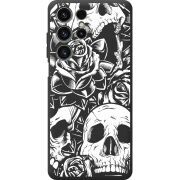 Чорний чохол BoxFace Oukitel C1 Pro Skull and Roses