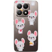 Прозорий чохол BoxFace Xiaomi 15T с 3D-глазками Mouse