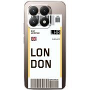 Прозорий чохол BoxFace Xiaomi 15T Ticket London