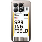 Прозорий чохол BoxFace Xiaomi 15T Ticket Springfield