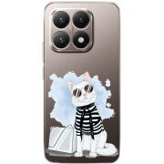 Прозорий чохол BoxFace Xiaomi 15T Cat Style