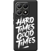 Чорний чохол BoxFace Xiaomi 15T Hard Times Good Times