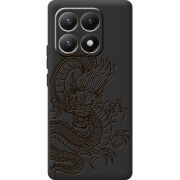Чорний чохол BoxFace Xiaomi 15T Chinese Dragon