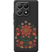 Чорний чохол BoxFace Xiaomi 15T Ukrainian Ornament