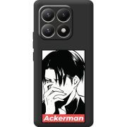 Чорний чохол BoxFace Xiaomi 15T Attack On Titan - Ackerman