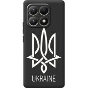 Чорний чохол BoxFace Xiaomi 15T Тризуб монограмма ukraine