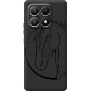 Чорний чохол BoxFace Xiaomi 15T Horse