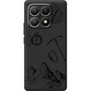 Чорний чохол BoxFace Xiaomi 15T Mountains