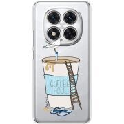 Прозорий чохол BoxFace Xiaomi Redmi Note 15 Pro Plus Segull in Cofee Pool