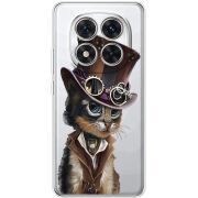 Прозорий чохол BoxFace Xiaomi Redmi Note 15 Pro Plus Steampunk Cat
