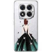 Чохол зі стразами Xiaomi Redmi Note 15 Pro Plus Girl in the green dress