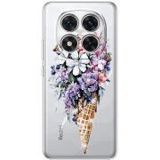 Чохол зі стразами Xiaomi Redmi Note 15 Pro Plus Ice Cream Flowers