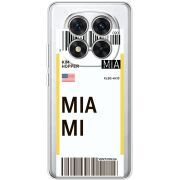 Прозорий чохол BoxFace Xiaomi Redmi Note 15 Pro 5G Ticket Miami