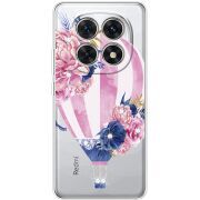 Чохол зі стразами Xiaomi Redmi Note 15 5G Pink Air Baloon