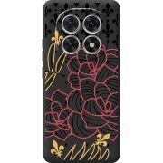 Чорний чохол BoxFace Xiaomi Redmi Note 15 5G FranceFlowers