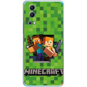 Чехол BoxFace Vivo Y72 5G Майнкрафт Стів і Алекс