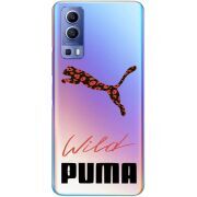 Прозрачный чехол BoxFace Vivo Y72 5G Wild Cat