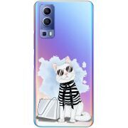 Прозрачный чехол BoxFace Vivo Y72 5G Cat Style