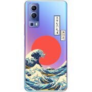 Прозрачный чехол BoxFace Vivo Y72 5G Большая волна в Канагаве