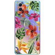 Прозрачный чехол BoxFace Vivo Y72 5G Tropical Flowers