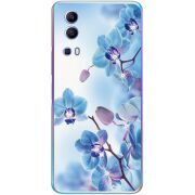 Чехол со стразами Vivo Y72 5G Orchids