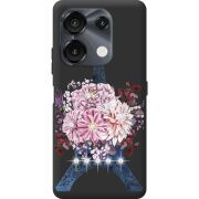 Чехол со стразами Umidigi G9 5G Eiffel Tower