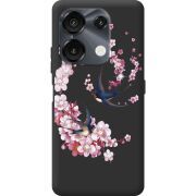 Чехол со стразами Umidigi G9 5G Swallows and Bloom