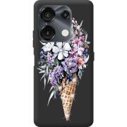 Чехол со стразами Umidigi G9 5G Ice Cream Flowers
