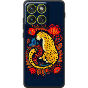 Чохол BoxFace Moto Edge 70 Petrykivka Leopard
