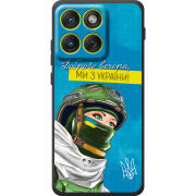 Чохол BoxFace Moto Edge 70 Захисниця з України