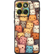 Чохол BoxFace Moto Edge 70 Котики муркотики