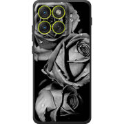 Чохол BoxFace Moto Edge 70 Black and White Roses