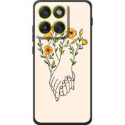 Чохол BoxFace Moto Edge 70 Flower Hands